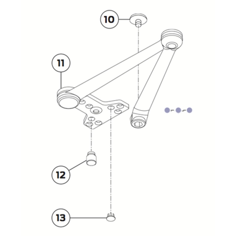 Cush-n-stop Arm #4040XP-3077CNS STAT  LCN