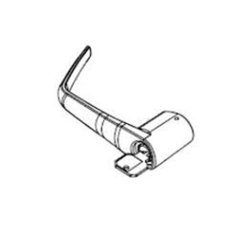 Dormakaba 069-512134-626 Outside Lever E2000 Series Key Override Sfic in Satin Chrome