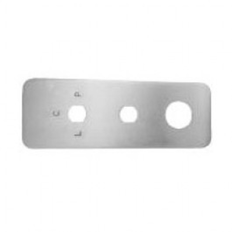 Simplex 801218-03-01 Unified Trim Plate 8100 Series with Deadbolt in Bright Brass