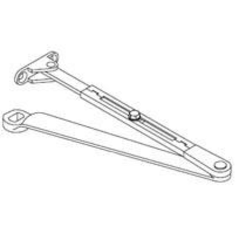 LCN 4010-3049H-RH-US26D Surface Mount Door Closer Ho Arm Right Hand Arm Screw in Satin Chrome Finish