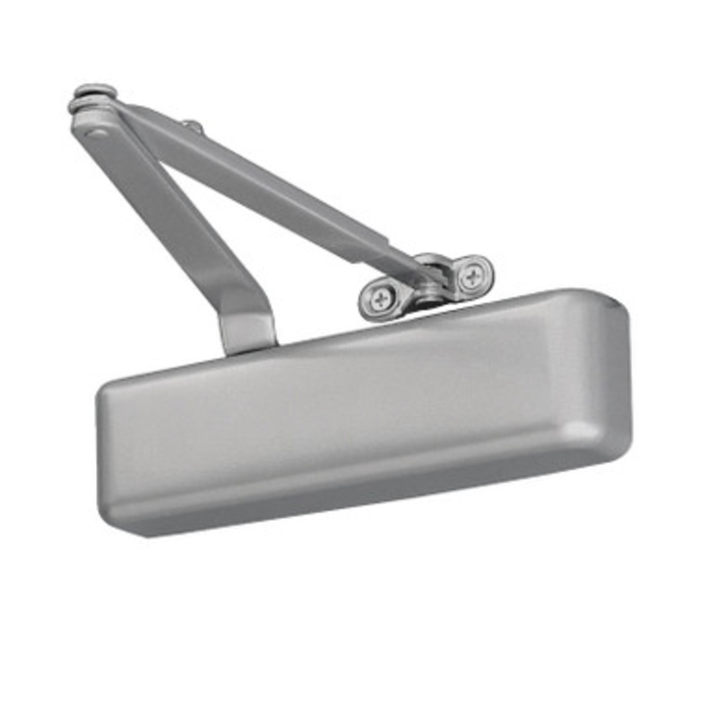 LCN 4031-REG-W-PA-US26D Surface Mount Door Closer Regular Arm part Parallel Arm Shoe in Satin Chrome Finish