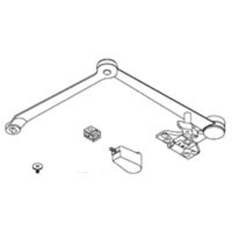 LCN 4110-3049SCNS AL Hold Open Spring Cush Arm, Aluminum