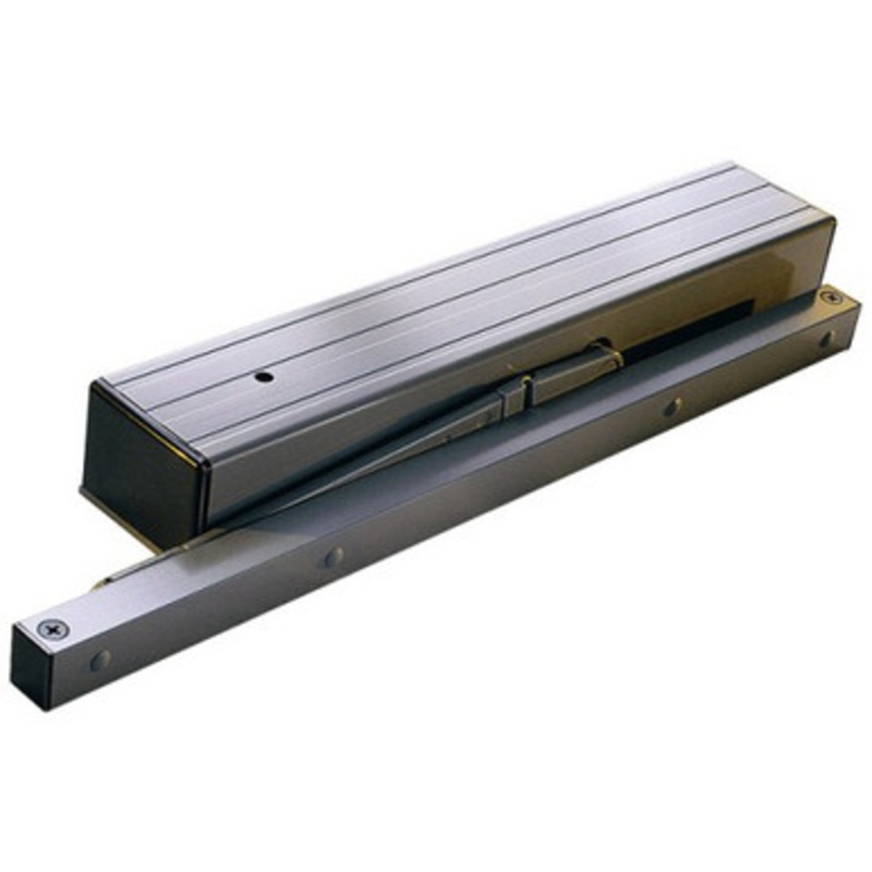 LCN 4414ME-REG-B80-24V-RH-AL Door Closer with Regular Arm 24V Right Hand Bypass Cylinder with Safety in Aluminum Finish