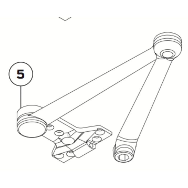 Spring Cush-n-stop Arm #4040XP-3077SCNS LTBRZ  LCN