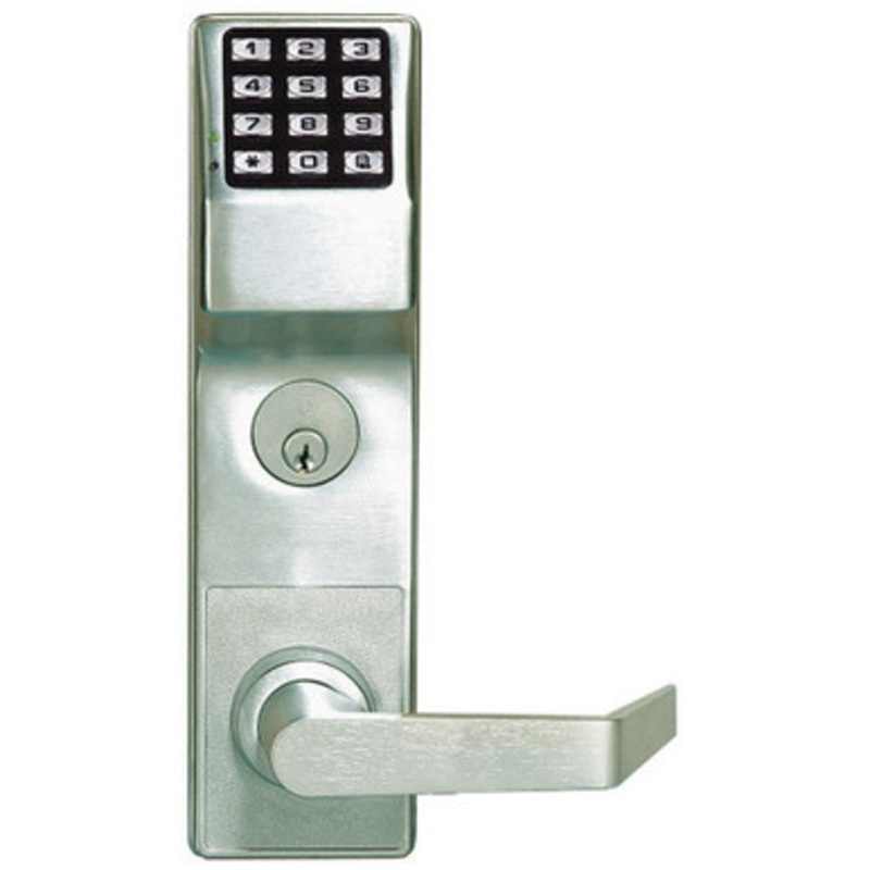 Alarm Lock DL6575CRR-US26D Trilogy Networx Digital Mortise Keyless Lock Regal Leverset in Satin Chrome