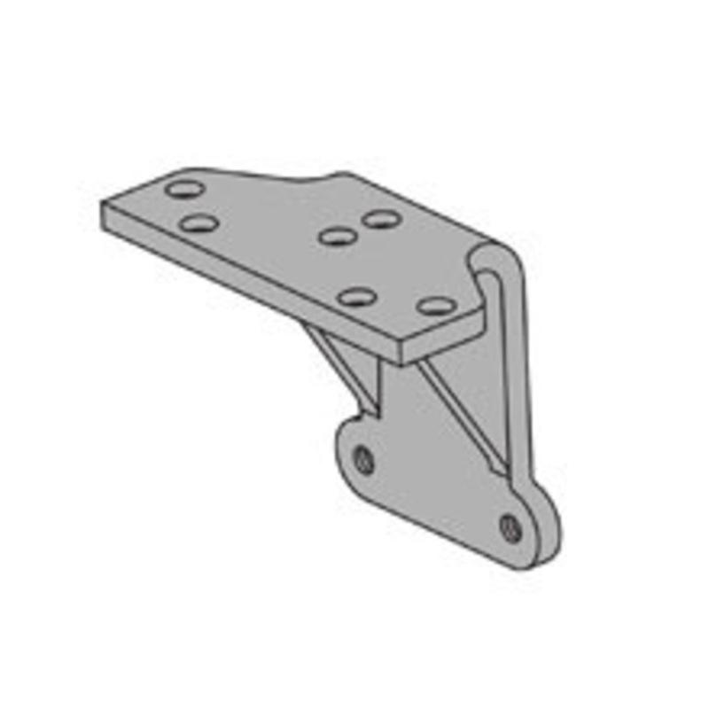 LCN 1460-62A-AL Surface Mount Door Closer part Auxiliary Shoe in Aluminum Finish