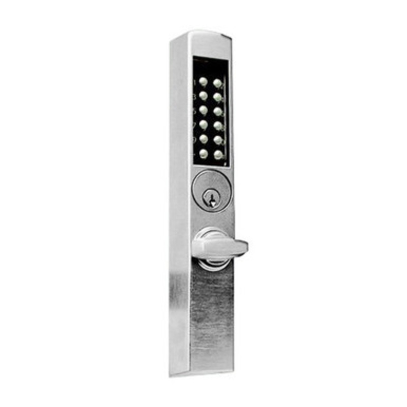DormaKaba E3066MSNT-RU-626-41 E-Plex 3000 for Adams Rite Deadbolts, 300 Access Codes, 9,000 Audit Events, Schlage C Keyway, Thumbturn, Remote Unlcock, Satin Chrome