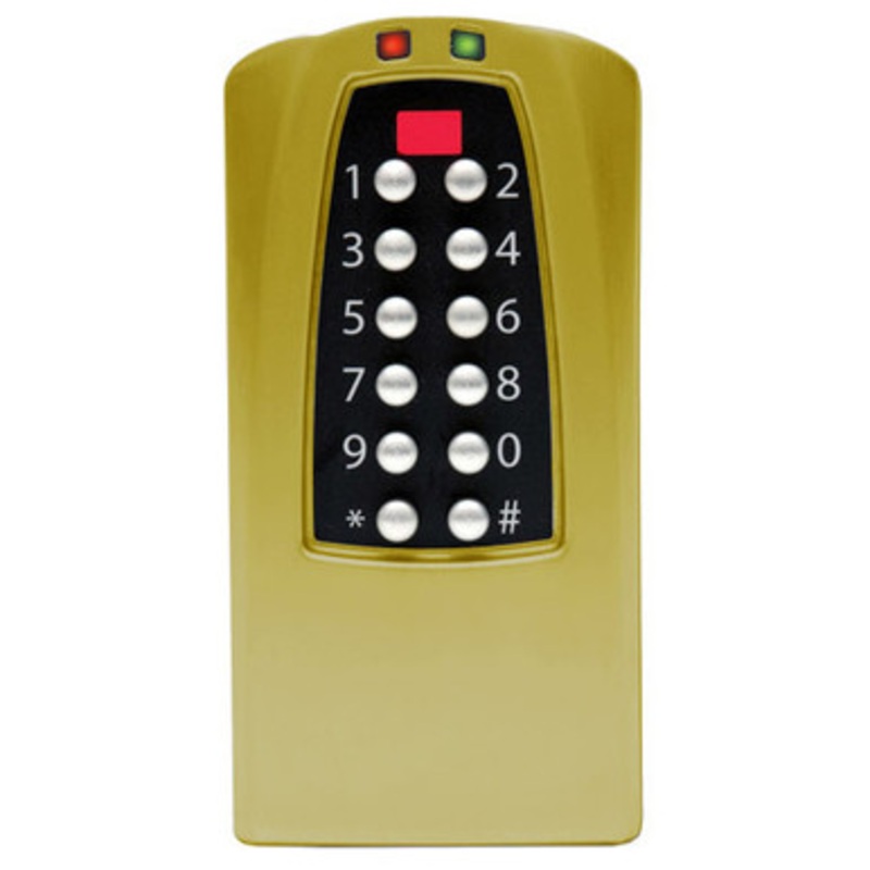 Dormakaba Eplex E5770-606-41 Dual Credential Stand-Alone Access Controller with up to 3000 Access Codes in Satin Brass