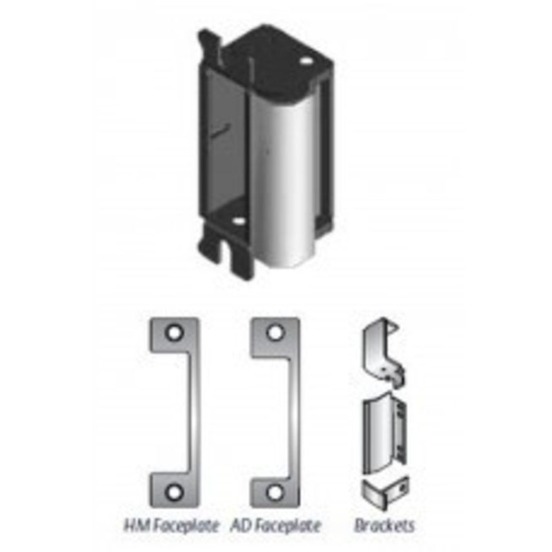 HES- 1006CDB BLACK 1006 Electric Strike Kit Latch, D-bolt