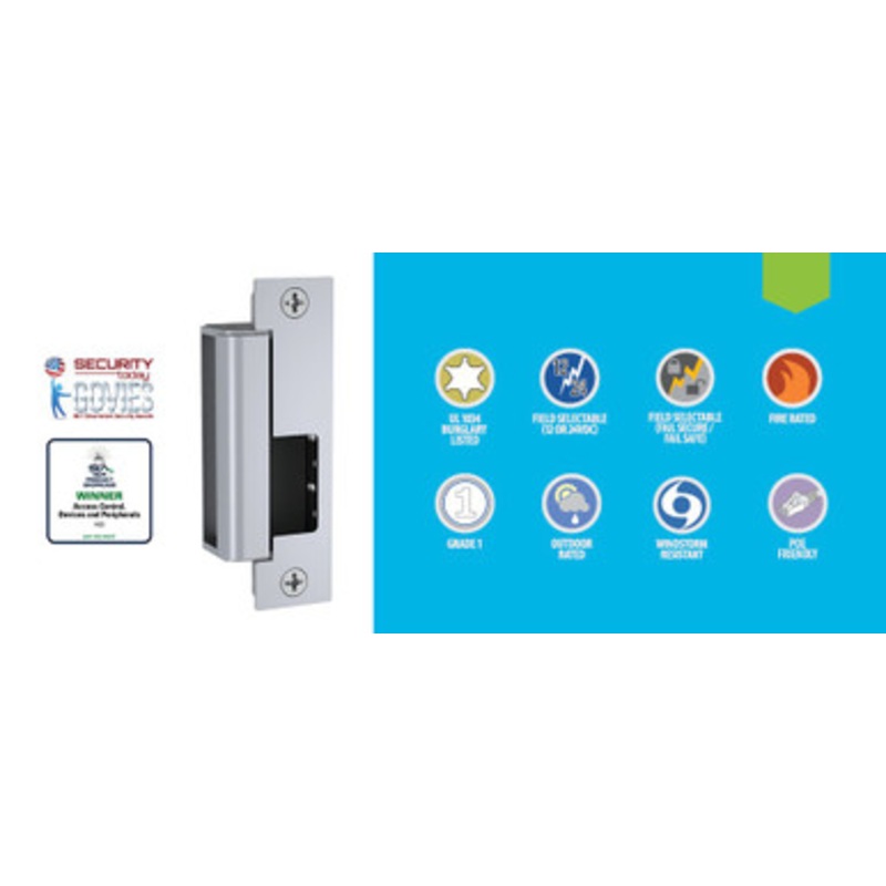 HES 1500C-630 Electric Strike in Stainless Steel finish