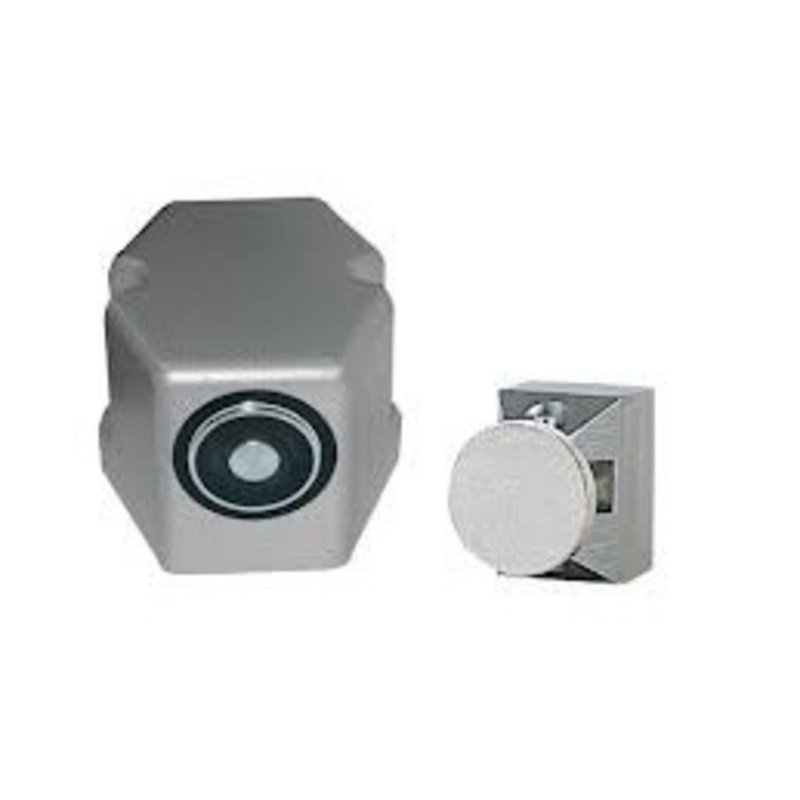 LCN SEM7820-AL Door Closer with ELMAG Floor Mount 24 120V in Aluminum Finish