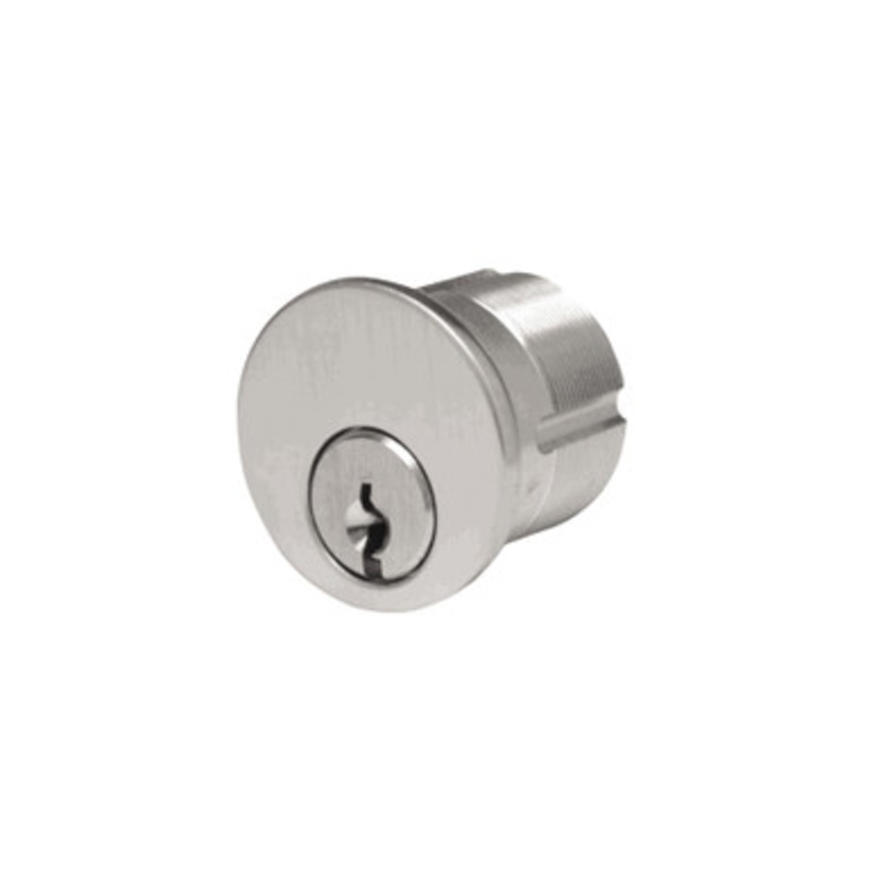Mortise Cylinder, 1, US26D Satin Chrome Finish, Schlage C Keyway