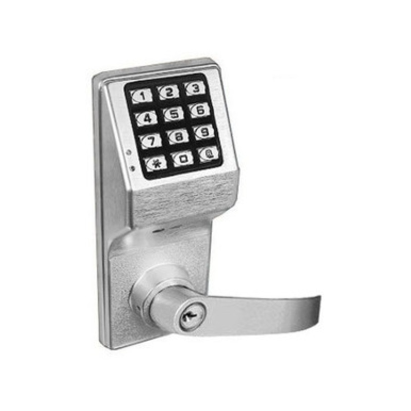 Alarm Lock DL3275-US26D Trilogy T3 Series Standalone Digital Cylindrical Keyless Lock Regal Leverset in Satin Chrome