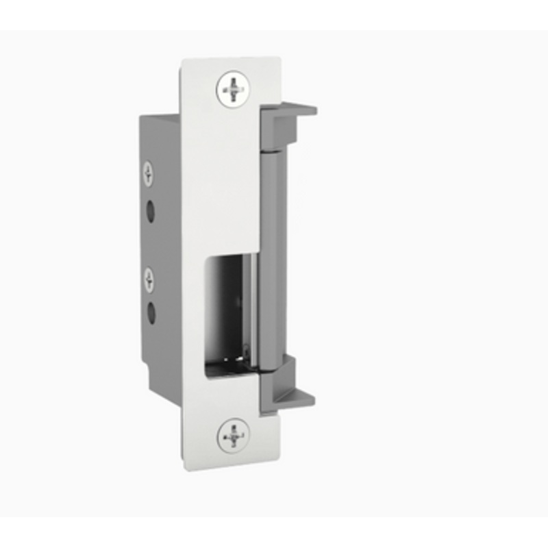 HES 4500C-629-LBSM Grade 1 Electric Strike, Fail Safe/Fail Secure, 12/24 VDC, Low Profile, Fire Rated, Latchbolt Strike Monitor, Bright Stainless Steel