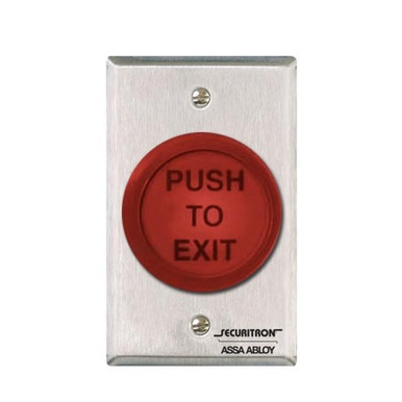 Securitron PB5E Momentary 2 Round Push Button
