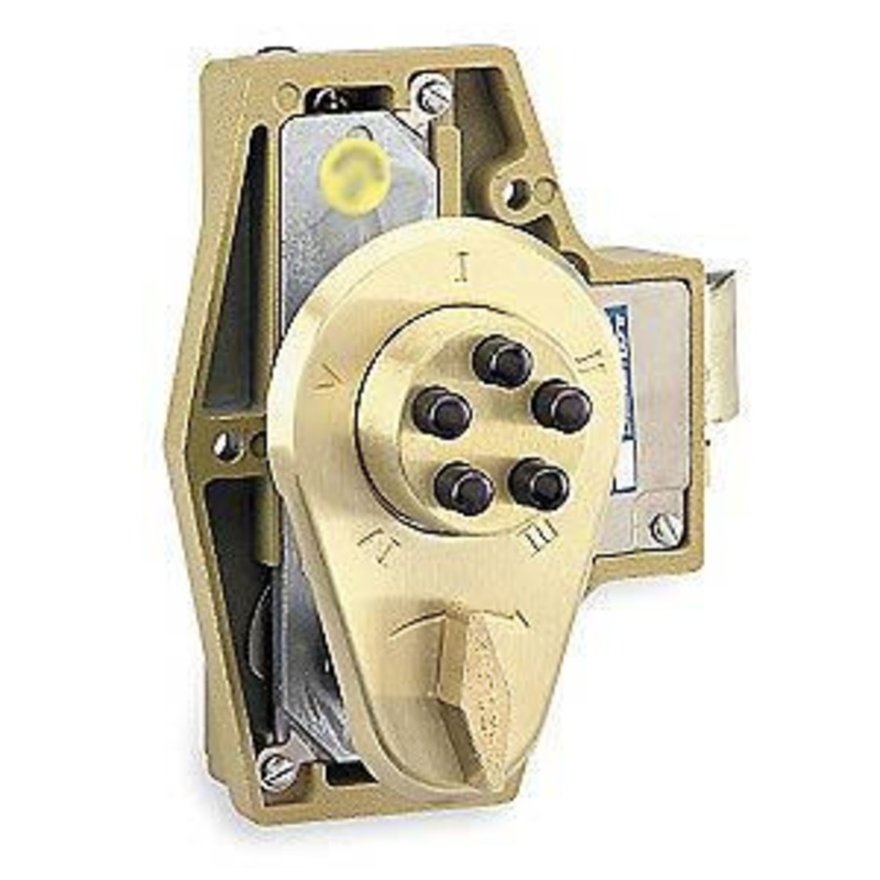 Simplex 9200000-26D-41 Auxiliary Lock with Thumbturn 42498 in Dl Sprg Lth no Hldback inch Door in Satin Chrome
