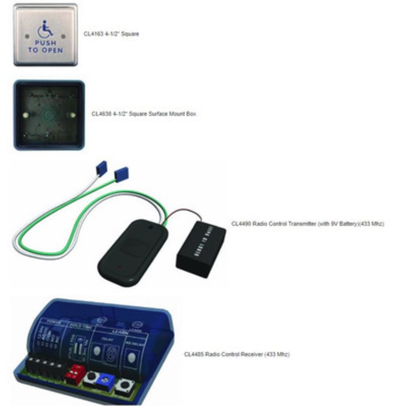Stanley/BEST PHI CL4976 Push Plate Package WIRELESS One box solution