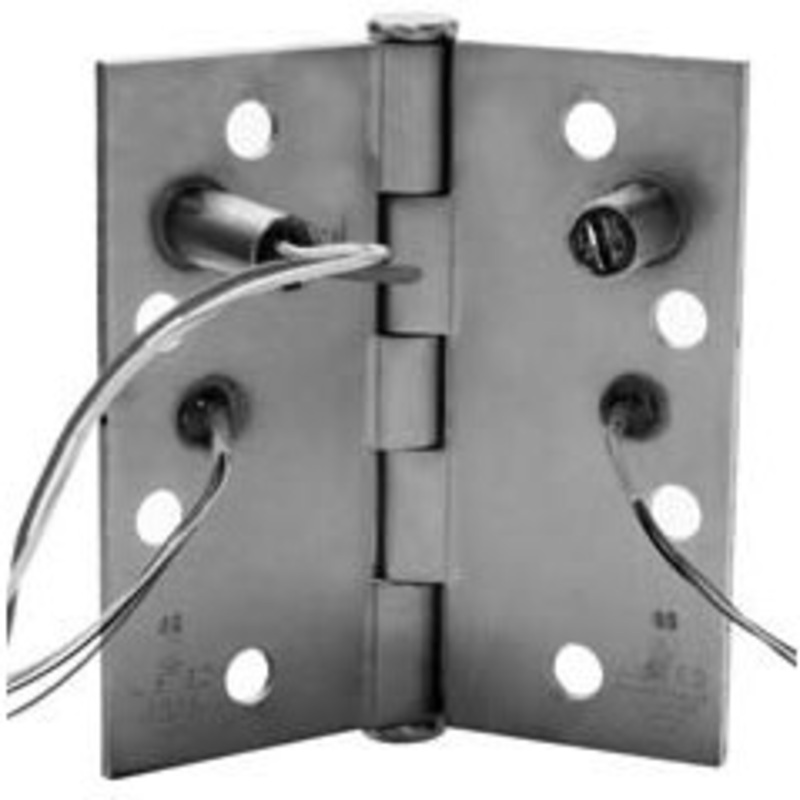 Stanley Hardware Stanley CECSFBB179-58LH-4-1/2×4-1/2 Concealed 8 Wire Electric Thru-Wire Hinge w/ Concealed Switch