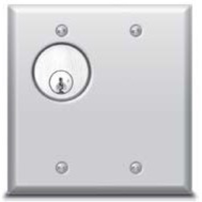 Security Door Controls SDC 706TU Momentary Two Gang Key Switch