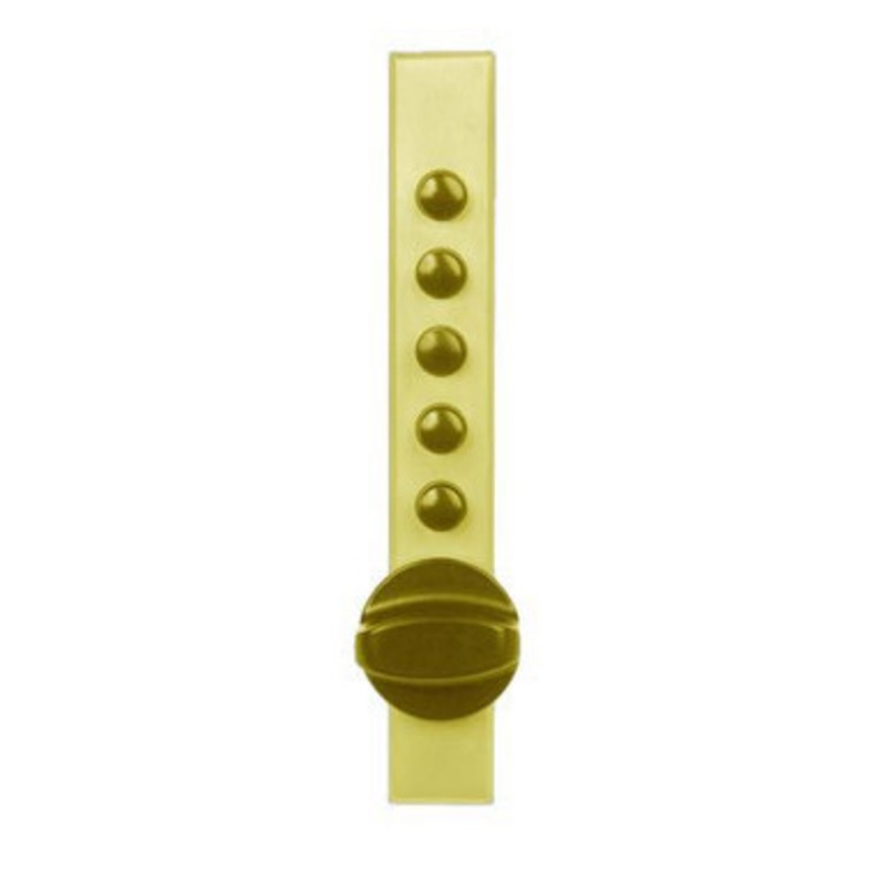 Simplex 9672c22-03-41 Cabinet Lock with Spring Loaded Latch Bolt and Key Override for 1/8 Sheet Metal Door in Bright Brass
