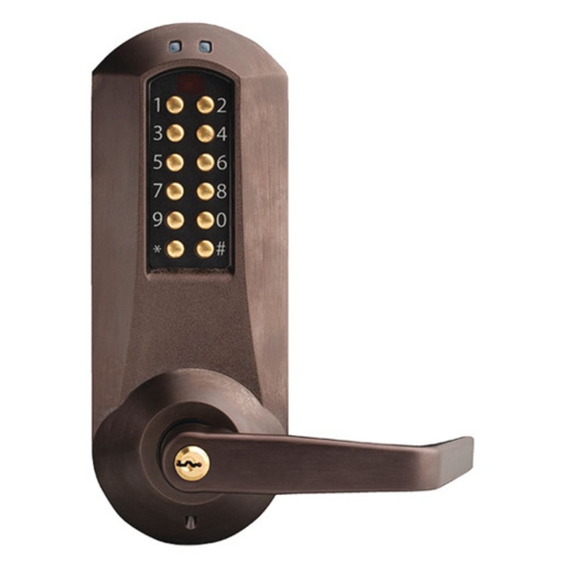 Dormakaba Eplex E5710XSWL-RU-626-41 PBL Exi Trim with Prox and RU Winston Lever/Field ReversaBLe in Satin Chrome