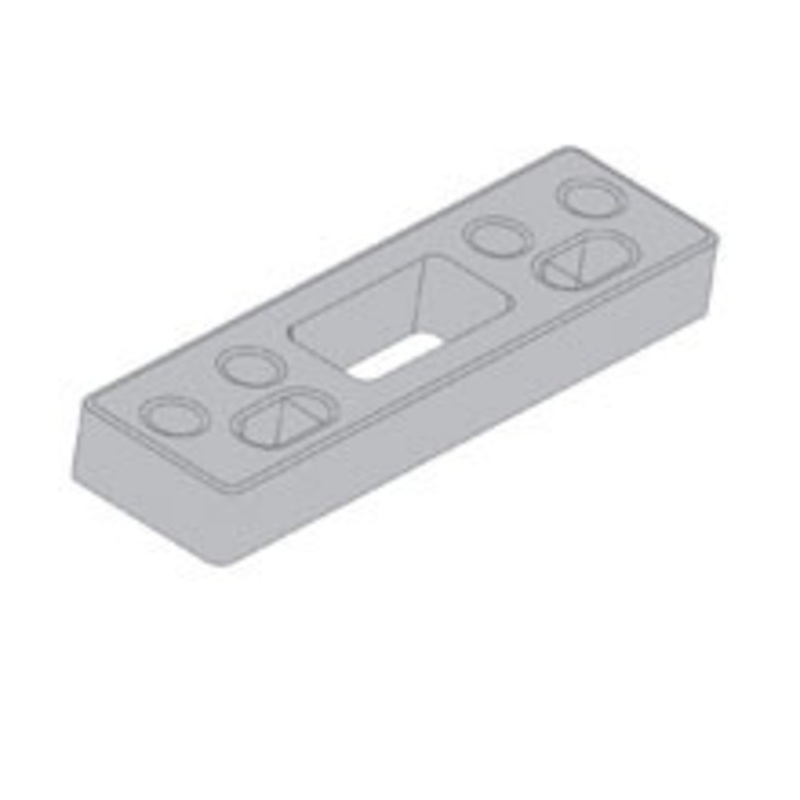 LCN 1460-61-US4 Surface Mount Door Closer part Blade Stop Spacer in Satin Brass Finish