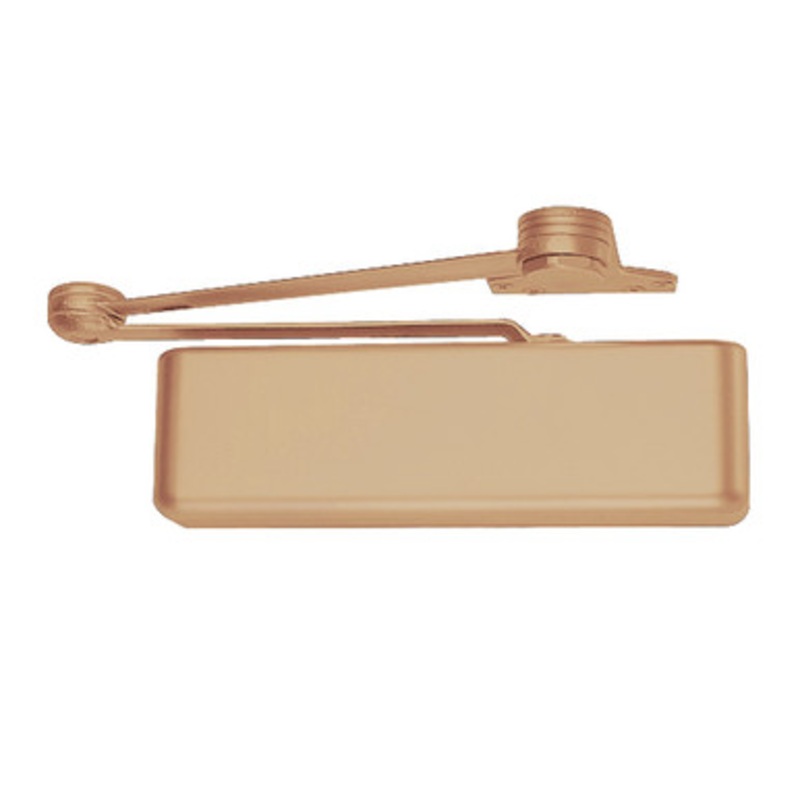 LCN 4111-SHCUSH-LH-US10-DEL Smoothee Door Closer part Spring Hold Open Cush Arm in Satin Bronze Delayed Finish