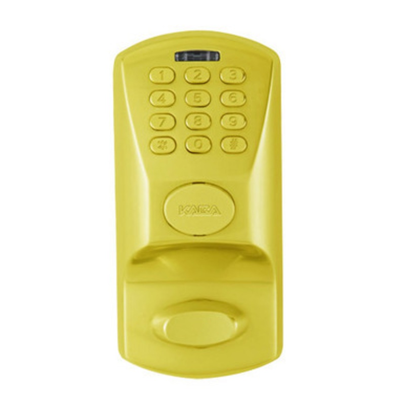 Eplex E1502-605-41 Pushbutton Lock in Bright Brass
