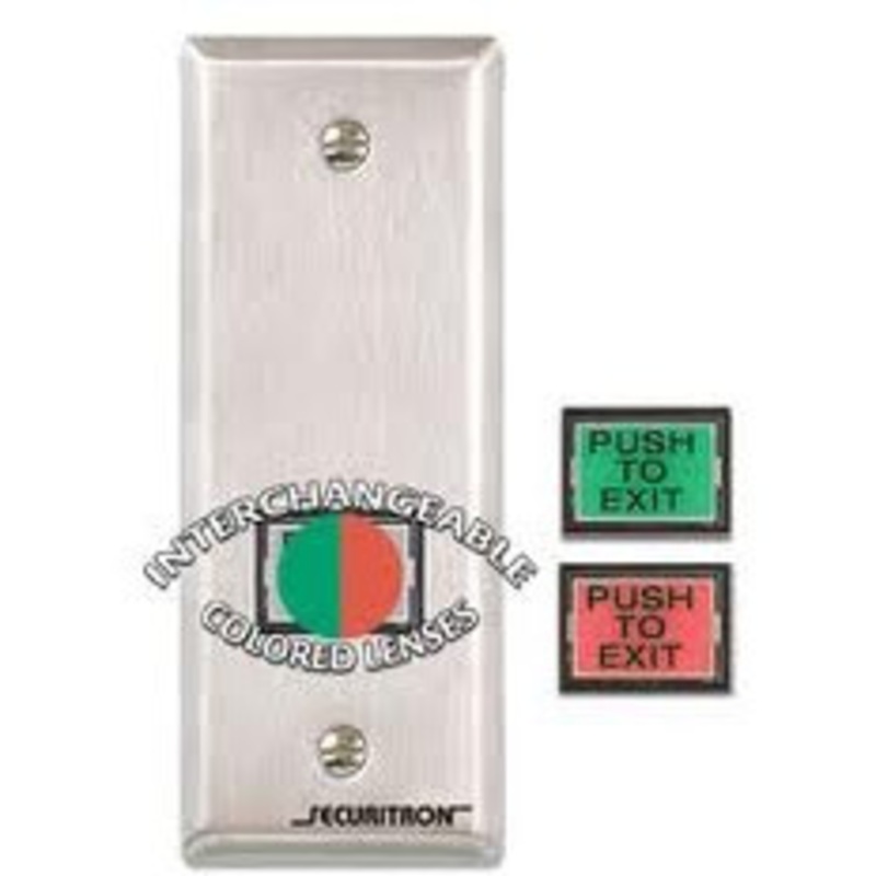 Securitron Securitron EEB3N Narrow Stile 1 x 3/4 Rectangle Emergency Exit Button