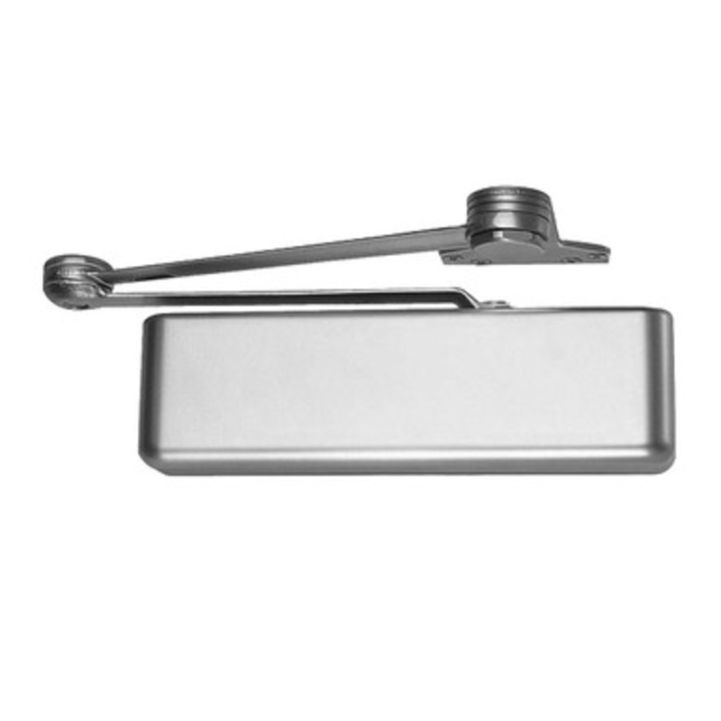 LCN 4111-SCUSH-LH-US26D-DEL Smoothee Door Closer part Spring Cush Arm in Satin Chrome Delayed Finish