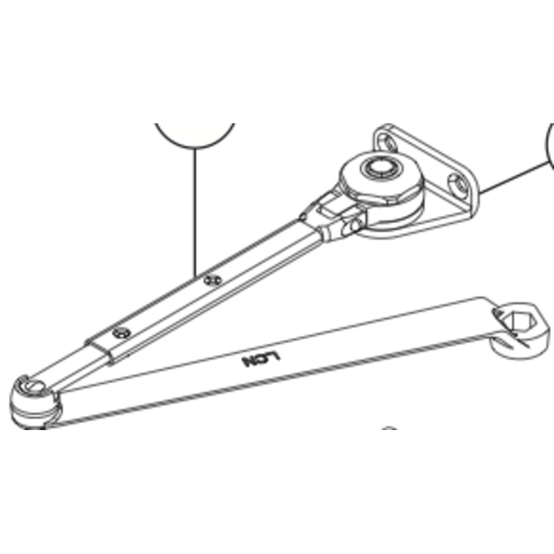 Hold Open Forearm #4040XP-48 LTBRZ  LCN