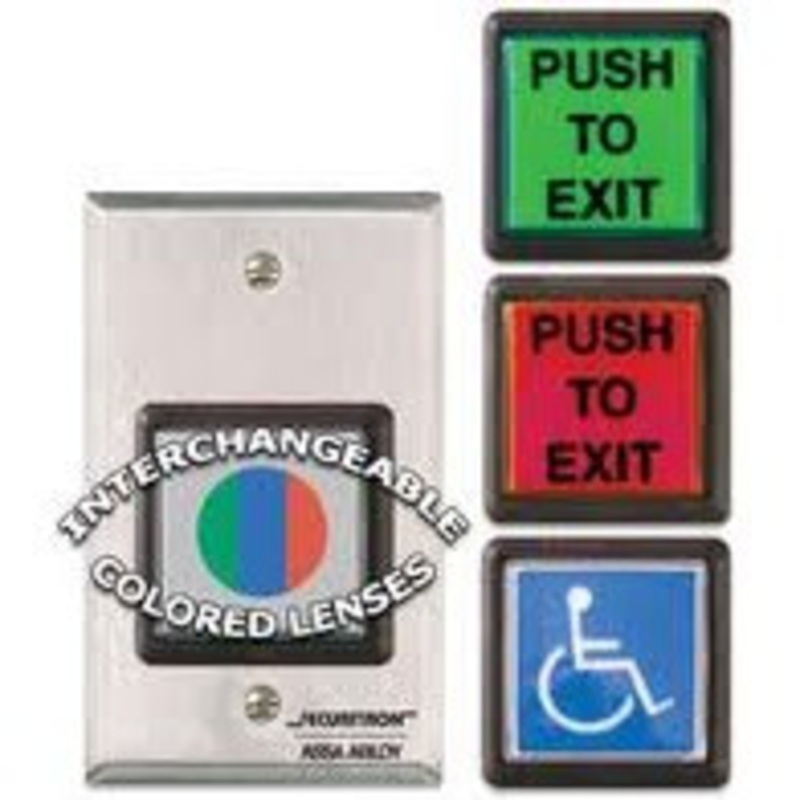 Securitron EEB2 Single Gang 2 Square Emergency Exit Button