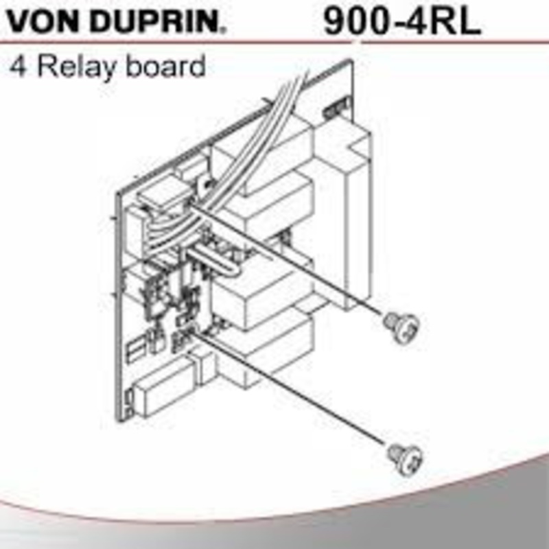Von Duprin 900-4RL-FA 4 Relay Logic Board w/ Fire Alarm Relay