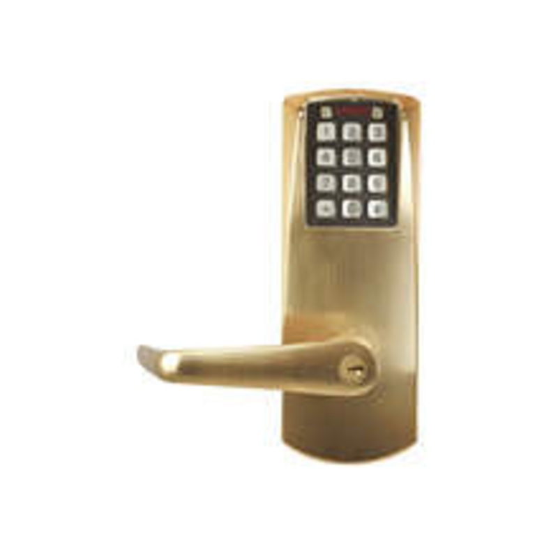 Dormakaba Eplex E2067xsll-606-41 2000 Mort with Deadbolt Sch C K-i-l/100 Access Codes 1 1/4in Faceplate Non-handed in Satin Brass