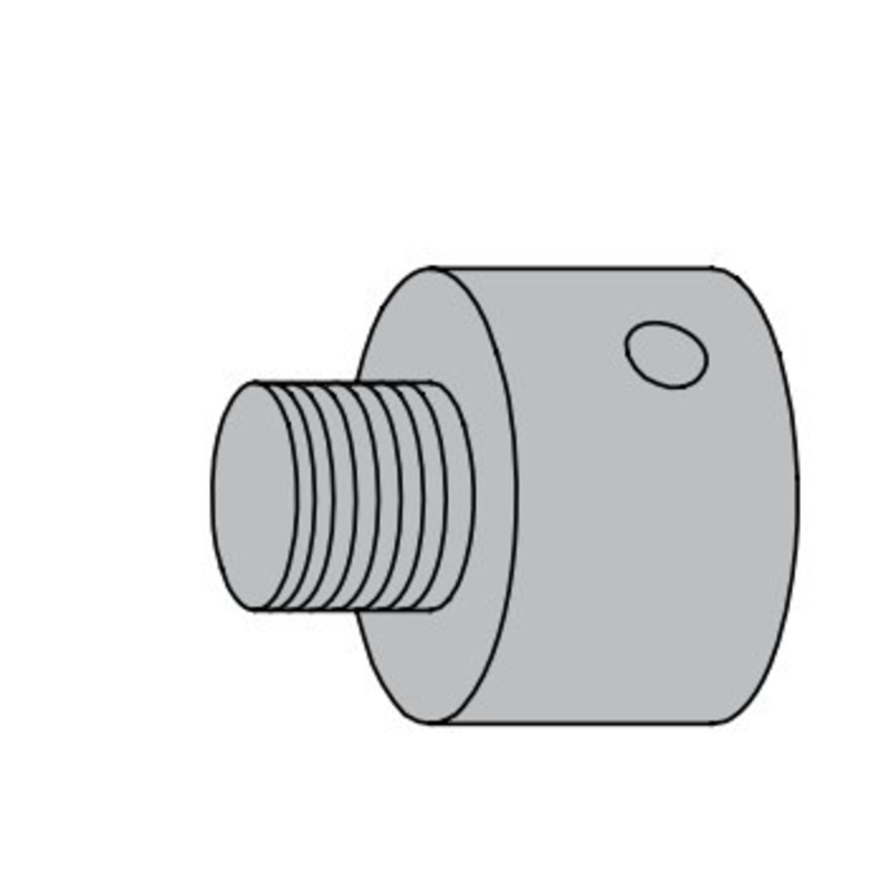 LCN SEM7810-E050-AL Door Closer with Sem7800 Series Extension Surface Mount Only in Aluminum Finish