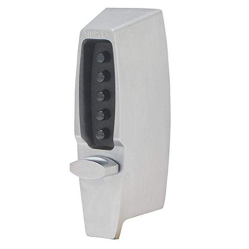 Dormakaba 7108-26D-41 Pushbutton Deadbolt Keyless Lock in Satin Chrome 2-3/8 Inch Backset