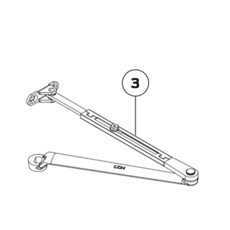 Long Regular Arm #4040XP-3077L US26  LCN