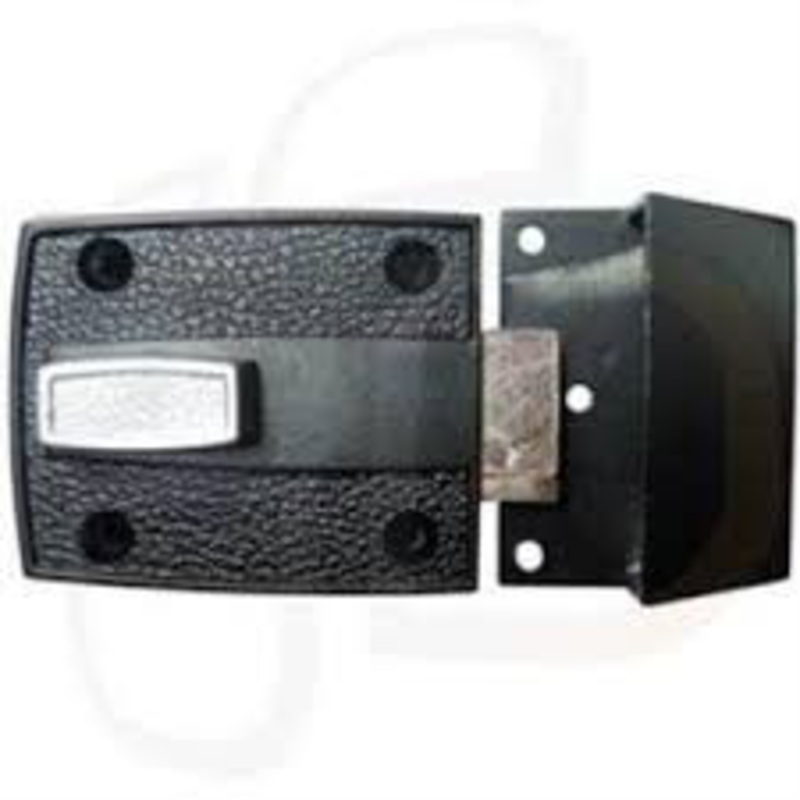 Simplex 4027-509-19-41 Rim Deadlocking Latch 7106 Series only Incl Strike/Plate and Hardware Black