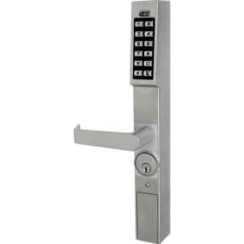 Alarm Lock S6192-US26D Trilogy Mortise Lock Lever and Spring Upgrade Kit includes RTN Bushin Straight Lever in Satin Chrome