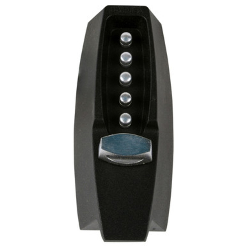 Dormakaba 7102-19 Pushbutton Deadbolt Keyless Lock in Black 2-3/4 Inch Backset