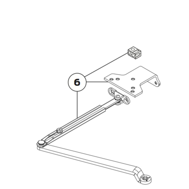 Regular Arm W/62pa Shoe #4040XP-3077/PA US10  LCN