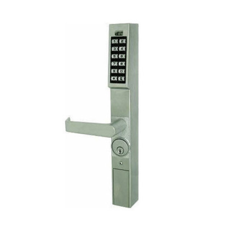 Alarm Lock DL1200-26D1 Trilogy Series Narrow Style Storefront Digital PIN Only Keypad Lock in Satin Chrome