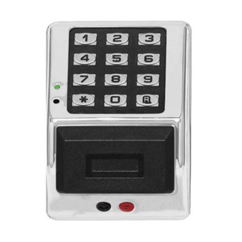 Alarm Lock PDK3000-US26D Trilogy Weatherproof 12/24V PIN Only Digital Access Keypad in Satin Chrome