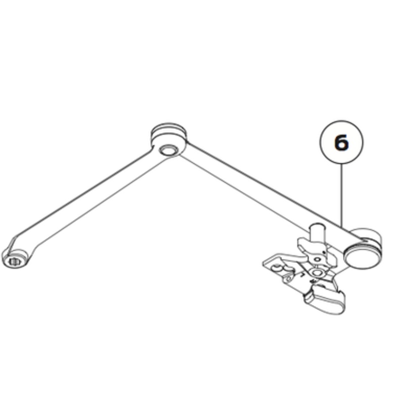 Hold Open Spring Cush Arm #4040XP-3049SCNS US4  LCN