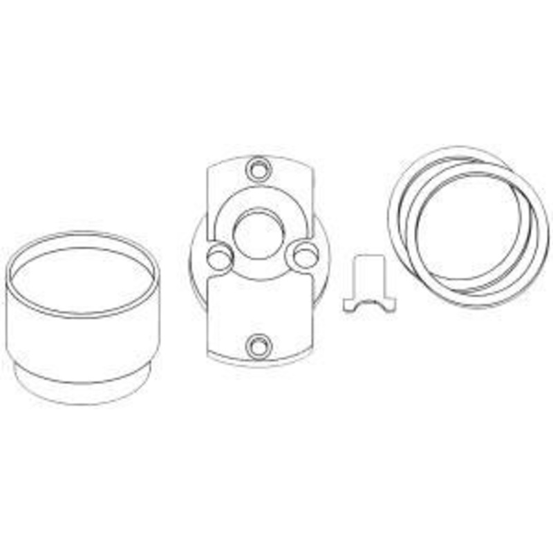 Alarm Lock ET-MIC-US3 Trilogy Exit Trim Medeco Standard Rim Cylinder I/C Core Adapter Kit in Bright Brass