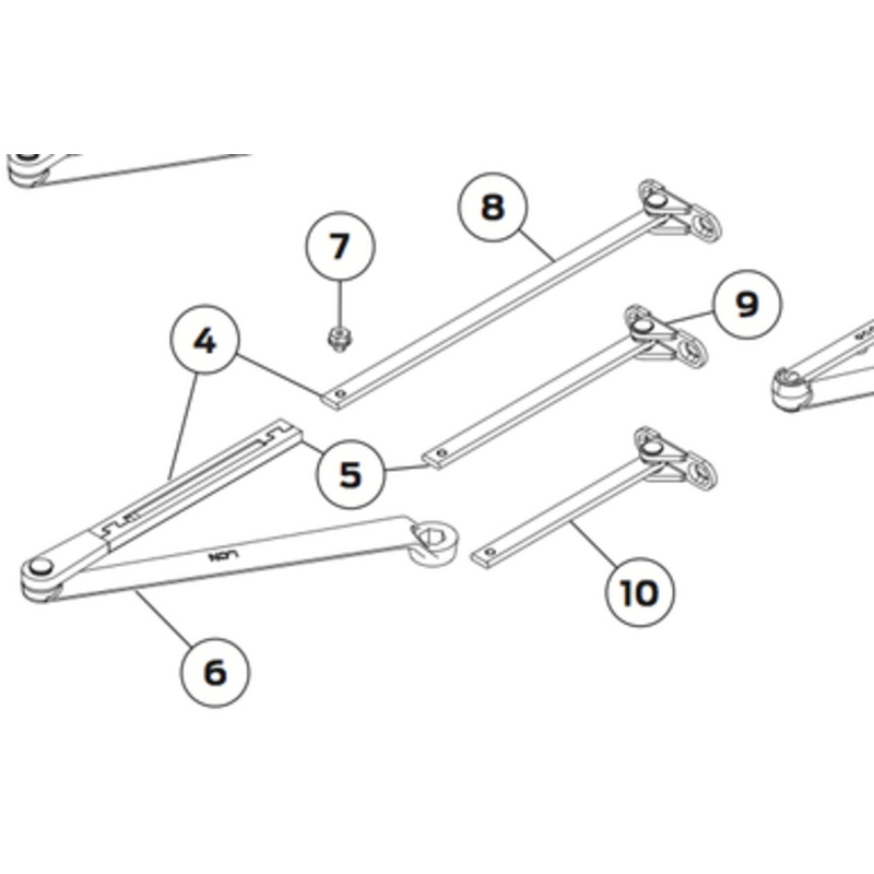 Extra Long Regular Arm #4040XP-3077XL STAT  LCN