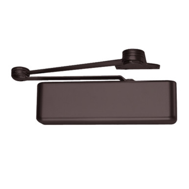LCN 4111-SCUSH-LH-DKBRZ-DEL Smoothee Door Closer part Spring Cush Arm in Dark Bronze Delayed Finish