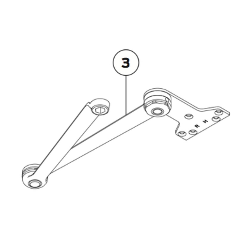 4040 H Eda Arm,rh,us3 #4040XP-3049EDA RH US3  LCN