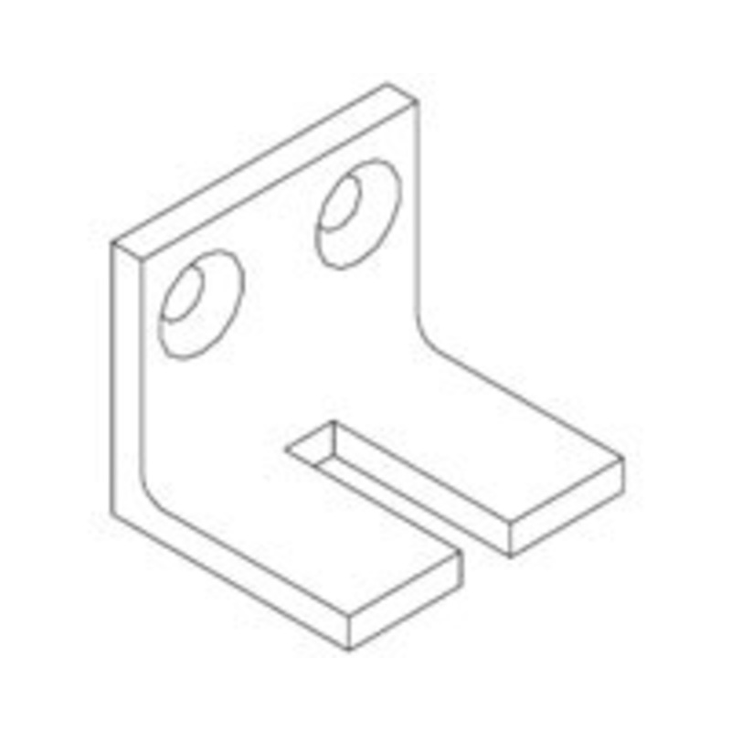 LCN 1460-30A-BLK Surface Mount Door Closer part Mounting Plate Assembly in Black Finish