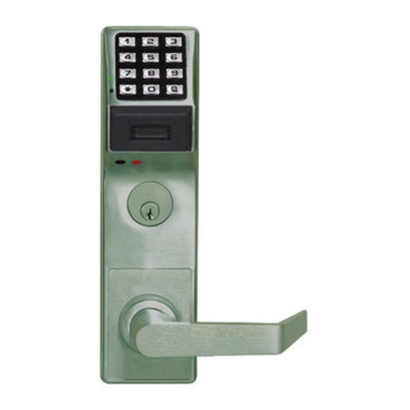 Alarm Lock PDL3500CRR-US26D Trilogy Series Digital Mortise Keyless Pin/Prox Lock Straight Leverset in Satin Chrome
